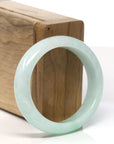 Baikalla Natural Green Jadeite Jade Oval Bangle Bracelet (53.7 mm) 