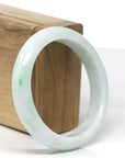 Baikalla™ "Classic Bangle" Genuine Burmese Green Jadeite Jade Bangle Bracelet (56.8 mm) 