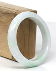 Baikalla™ "Classic Bangle" Genuine Burmese Green Jadeite Jade Bangle Bracelet (56.8 mm) 