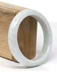 Genuine Burmese Green Jadeite Jade Bangle Bracelet (58.6 mm) 
