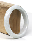 Genuine Burmese Green Jadeite Jade Bangle Bracelet (58.6 mm) 