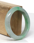 Genuine Vibrant Green Jadeite Jade Bangle Bracelet (56mm) 