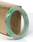 Genuine Vibrant Green Jadeite Jade Bangle Bracelet (56mm) 