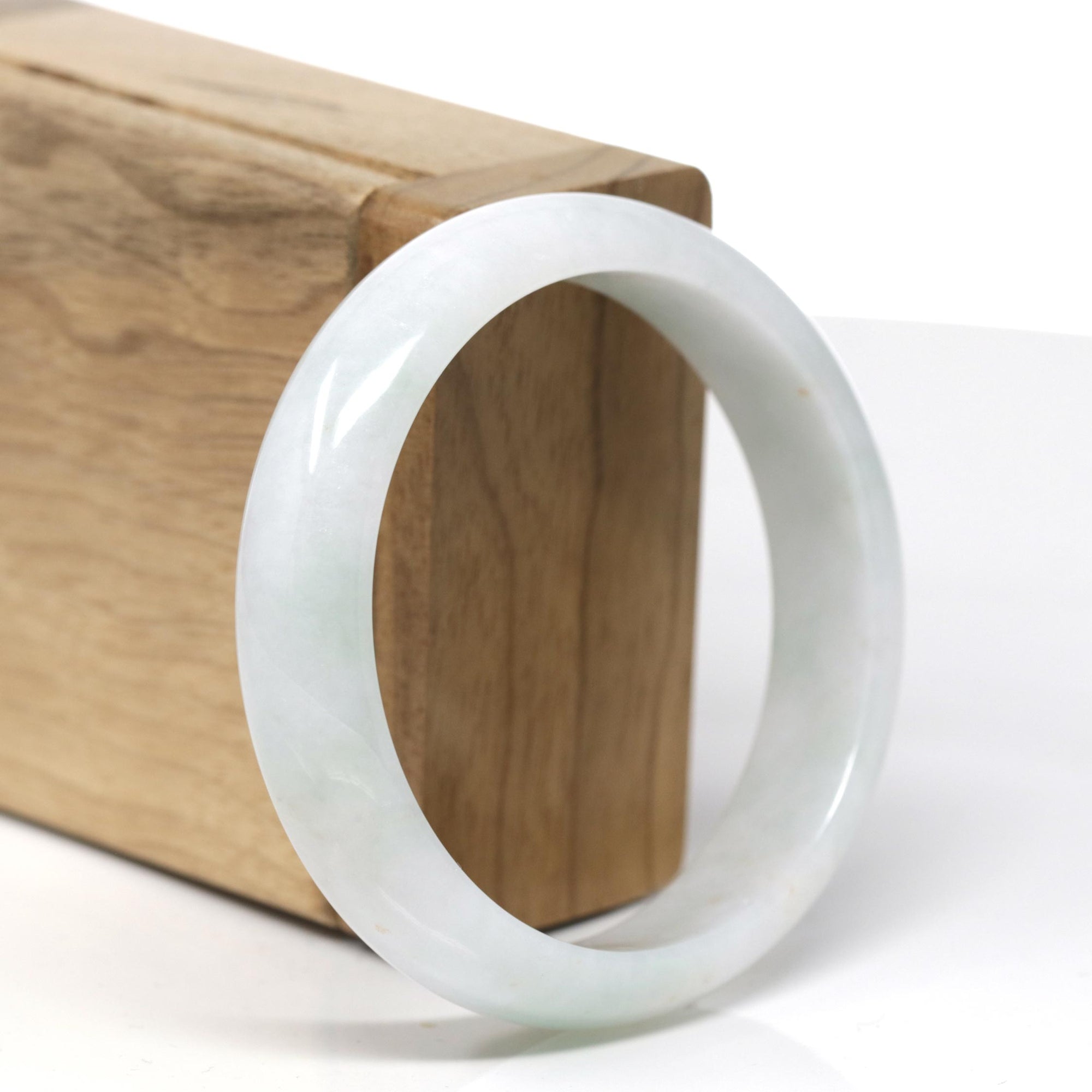 Baikalla™ "Classic Bangle" Genuine Burmese High Quality Jadeite Jade Bangle Bracelet (57.3mm) 