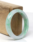Baikalla™ "Classic Bangle" Genuine Jadeite Jade Lavender Green Bangle Bracelet (53.5mm) 