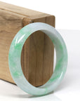 Baikalla™ "Classic Bangle" Genuine Jadeite Jade Lavender Green Bangle Bracelet (53.5mm) 