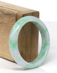 Baikalla™ "Classic Bangle" Genuine Jadeite Jade Lavender Green Bangle Bracelet (53.5mm) 