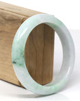 Baikalla™ "Classic Bangle" Genuine Burmese Green Jadeite Jade Bangle Bracelet (58.4 mm) 