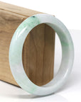 Baikalla™ "Classic Bangle" Genuine Burmese Green Jadeite Jade Bangle Bracelet (58.4 mm) 