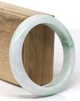 Baikalla™ "Classic Bangle" Genuine Burmese Green Jadeite Jade Bangle Bracelet (58.4 mm) 