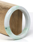 Baikalla™ "Classic Bangle" Genuine Burmese Green Jadeite Jade Bangle Bracelet (58.4 mm) 