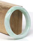 Baikalla Natural Green Jadeite Jade Bangle Bracelet (58.4mm) 