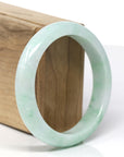 Baikalla Natural Green Jadeite Jade Bangle Bracelet (58.4mm) 