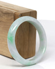 Baikalla™ "Classic Bangle" Genuine Burmese Green Jadeite Jade Bangle Bracelet ( 53.35 ) 