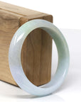 Baikalla Classic Lavender& Yellow- Green Natural Burmese Jadeite Jade Bangle (54.91 mm ) 