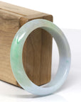 Baikalla Classic Lavender& Yellow- Green Natural Burmese Jadeite Jade Bangle (54.91 mm ) 