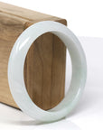 Baikalla Natural Light Green Jadeite Jade Bangle Bracelet (57.35mm) 