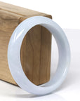 Genuine Burmese Lavender Jadeite Jade Bangle Bracelet ( 58.18 mm ) 