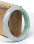 Baikalla Natural Rich Green & Lavender Jadeite Jade Bangle Bracelet (58.66mm) 