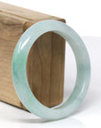 Baikalla Natural Green Jadeite Jade Bangle Bracelet (56.76mm) 