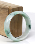 Baikalla Genuine Burmese Green Jadeite Jade Oval Bangle (59.26 mm) 