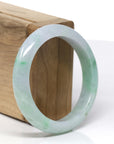 High-quality Lavender-Green Natural Burmese Jadeite Jade Bangle ( 54.82 mm )