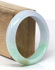 High-End Natural Lavender-Green & Yellow Jadeite Jade Bangle (57.12mm) 