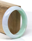 High-End Natural Lavender-Green & Yellow Jadeite Jade Bangle (57.12mm) 