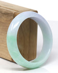 High-End Natural Lavender-Green & Yellow Jadeite Jade Bangle (57.12mm) 