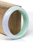 High-End Natural Lavender-Green & Yellow Jadeite Jade Bangle (57.12mm) 