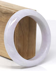 Baikalla Natural Light Lavender W/ Sajin Jadeite Jade Bracelet Bangle (58.23mm) 