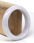 Baikalla Natural Light Lavender W/ Sajin Jadeite Jade Bracelet Bangle (58.23mm) 