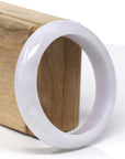 Baikalla Natural Light Lavender W/ Sajin Jadeite Jade Bracelet Bangle (58.23mm) 