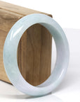 Baikalla Natural Light Lavender & Green Jade Jadeite Bangle Bracelet (58.3mm) 