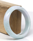 Baikalla Natural Light Lavender & Green Jade Jadeite Bangle Bracelet (58.3mm) 