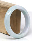 Baikalla Natural Light Lavender & Green Jade Jadeite Bangle Bracelet (58.3mm) 