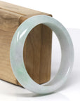 Baikalla Classic Lavender-Green Natural Burmese Jadeite Jade Bangle (58.21 mm) 