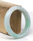 Natural Burmese Green Jadeite Jade Bangle Bracelet ( 57.0 mm ) 