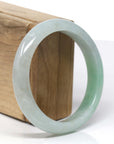 Baikalla Natural Apple-Green Jadeite Jade "Half Round" Bangle (58.75 mm) 