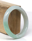 Baikalla Natural Apple-Green Jadeite Jade "Half Round" Bangle (58.75 mm) 
