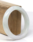 Baikalla Natural Icy Light GreenJadeite Jade Bangle (57.28mm) 