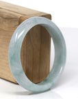 Baikalla Natural Blue-Green Jadeite Jade Bangle Bracelet (57.22 mm) 
