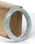 Baikalla Natural Blue-Green Jadeite Jade Bangle Bracelet (57.39 mm) 