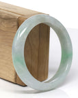 Baikalla Natural Green Jadeite Jade Bangle Bracelet (56.37mm) 