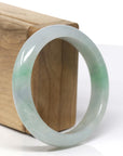 Baikalla Natural Green Jadeite Jade Bangle Bracelet (56.37mm) 