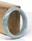 Baikalla Natural Blue-Green Jadeite Jade Bangle Bracelet (57.28 mm) 