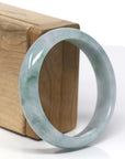 Baikalla Natural Blue-Green Jadeite Jade Bangle Bracelet (57.28 mm) 