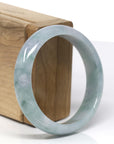 Baikalla Natural Blue-Green Jadeite Jade Bangle Bracelet (57.28 mm) 
