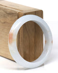 Baikalla Natural Light Blue-Green & Sajin (Golden Dust) Jadeite Jade "Half Round" Bangle Bracelet (52.5mm) 