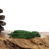 Baikalla Jewelry jade beads bracelet Copy of Baikalla Genuine Green Nephrite Jade Round Beads Bracelet Bangle ( 9.5mm )